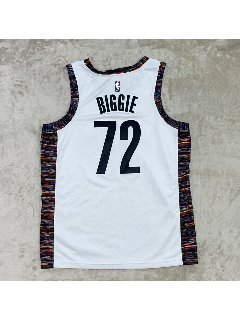 Nike NBA Brooklyn Nets Bed-Stuy #72 “BIGGIE” Home Basketball Jersey Size L (48)